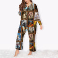 Twelve Olympians Greek Mythology Plus Size Pajama Set | Sleepwear | Long Sleeve Pjs | Oversized Pyjamas